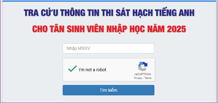 HƯỚNG DẪN TÂN SINH VIÊN KHÓA 21 LÀM BÀI THI KỲ THI SÁT HẠCH TIẾNG ANH ĐẦU VÀO TRÊN HỆ THỐNG